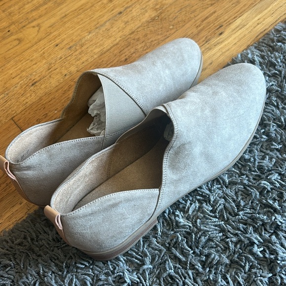 Dr Scholls Retrograde Loafers Shoes Womens 11M Tan Fabric Slip On Flats - Picture 3 of 11